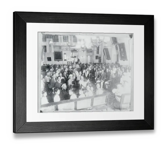 Framed Print : Zionist Indian Meeting Framed Print : Zionist Indian Meeting