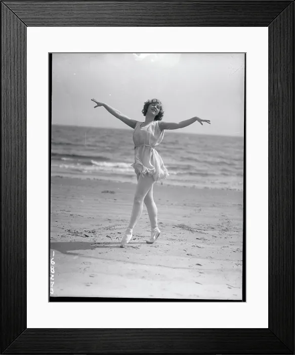 Framed Print : Ula Sharon Dancing on the Beach Framed Print : Ula Sharon Dancing on the Beach