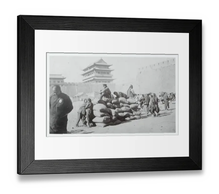 Framed Print : Piling of Food for Soldiers Framed Print : Piling of Food for Soldiers