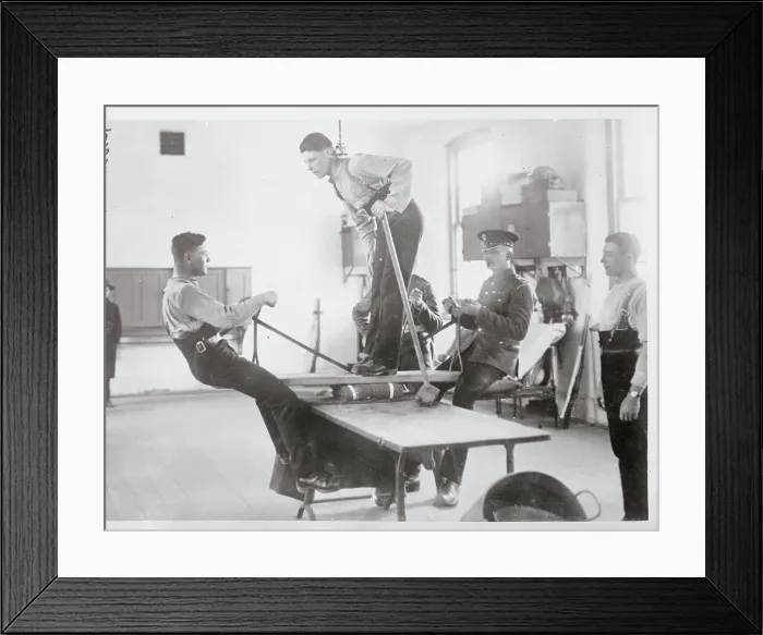 Framed Print : Soldiers Folding an Overcoat Framed Print : Soldiers Folding an Overcoat