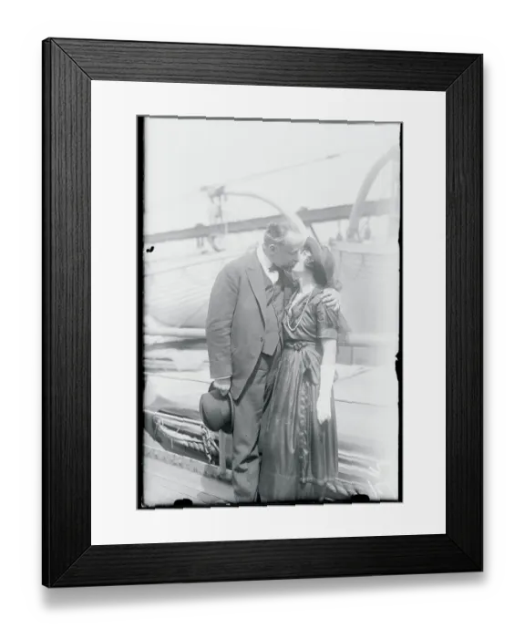 Framed Print : Bert Levy Kissing Josie Heather Framed Print : Bert Levy Kissing Josie Heather