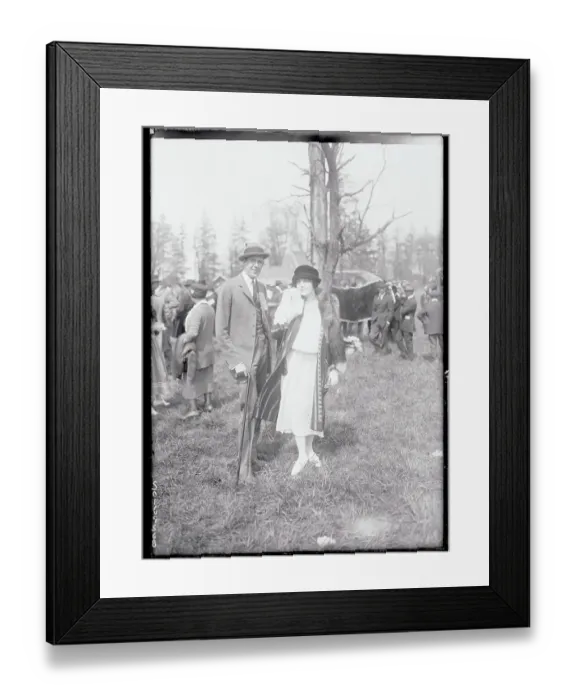 Framed Print : Society Members and Dog Framed Print : Society Members and Dog