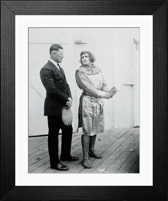 Framed Print : Demonstrating Use of a Sword Framed Print : Demonstrating Use of a Sword