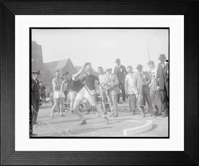 Framed Print : Athlete Competing in the Shot Put Framed Print : Athlete Competing in the Shot Put