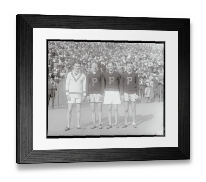 Framed Print : Portrait of Relay Race Winners Framed Print : Portrait of Relay Race Winners