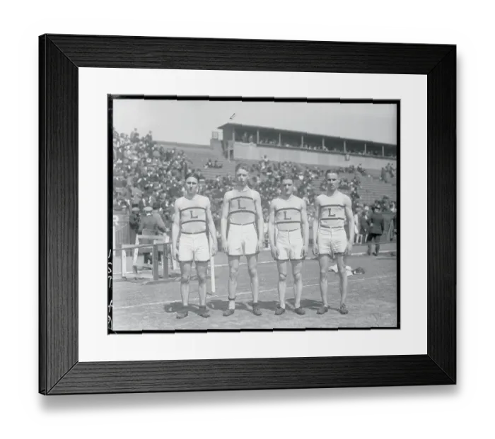 Framed Print : Portrait of Relay Race Winners Framed Print : Portrait of Relay Race Winners