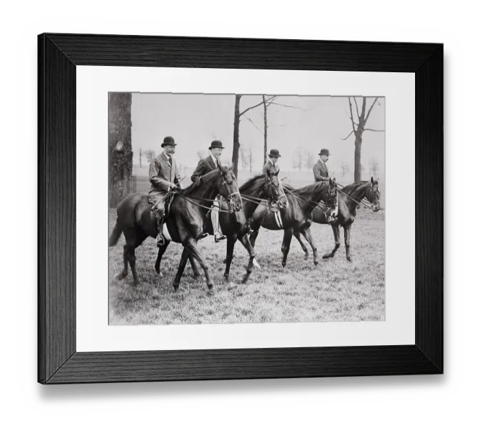 Framed Print : Royal Family Riding Horses Framed Print : Royal Family Riding Horses