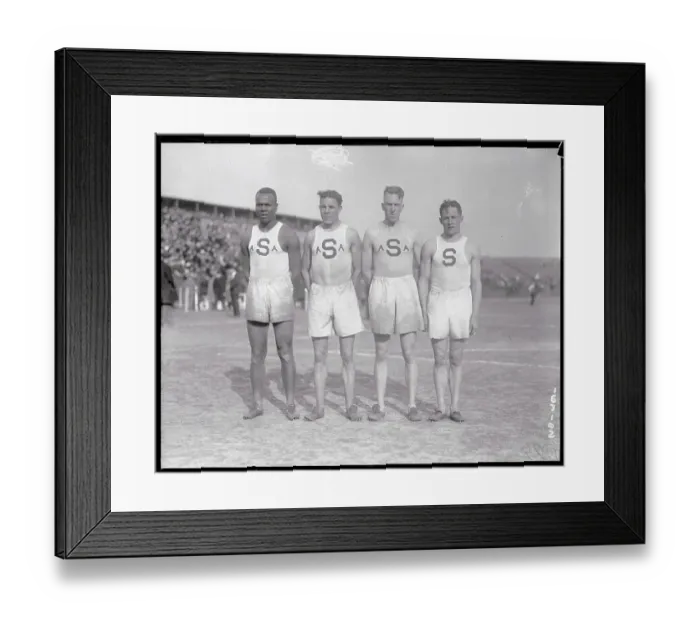 Framed Print : Portrait of Pennsylvania State Runners Framed Print : Portrait of Pennsylvania State Runners