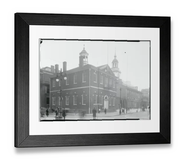 Framed Print : Exterior View of Philadelphia's First City Hall Framed Print : Exterior View of Philadelphia's First City Hall