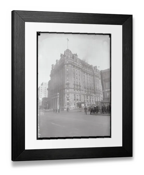 Framed Print : Fire in New Willard Hotel