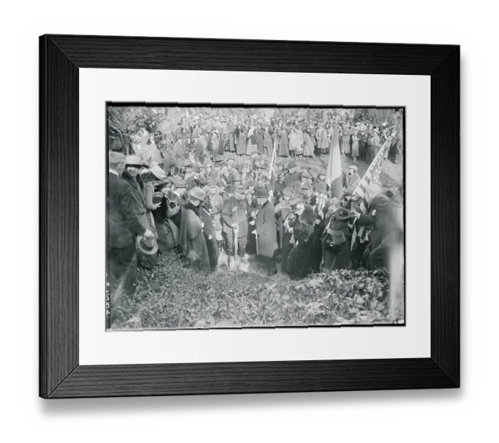Framed Print : Joseph Joffre Planting a Tree Framed Print : Joseph Joffre Planting a Tree
