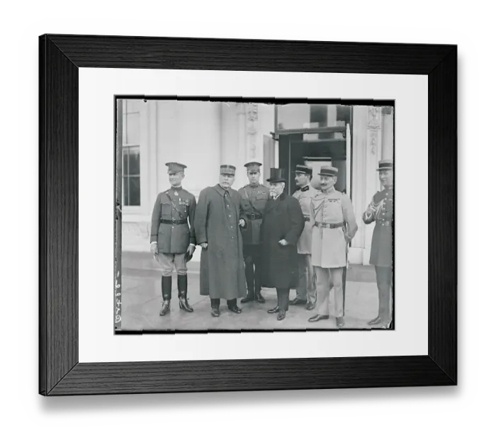 Framed Print : Joseph Joffre Leaving the White House Framed Print : Joseph Joffre Leaving the White House