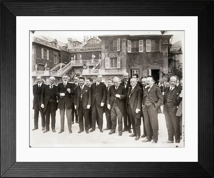 Framed Print : Genoa Conference Delegates Pose Framed Print : Genoa Conference Delegates Pose
