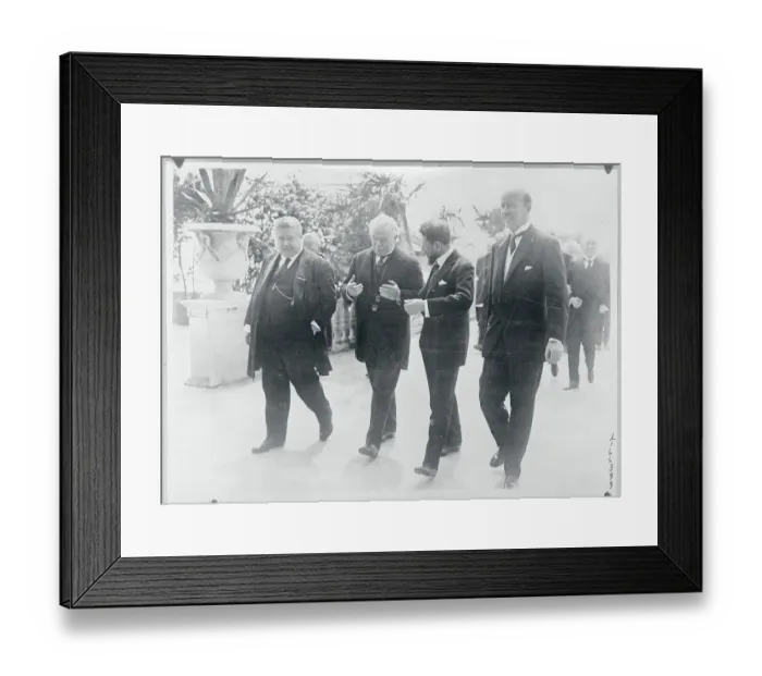 Framed Print : Lloyd George Speaking with a Colleague Framed Print : Lloyd George Speaking with a Colleague