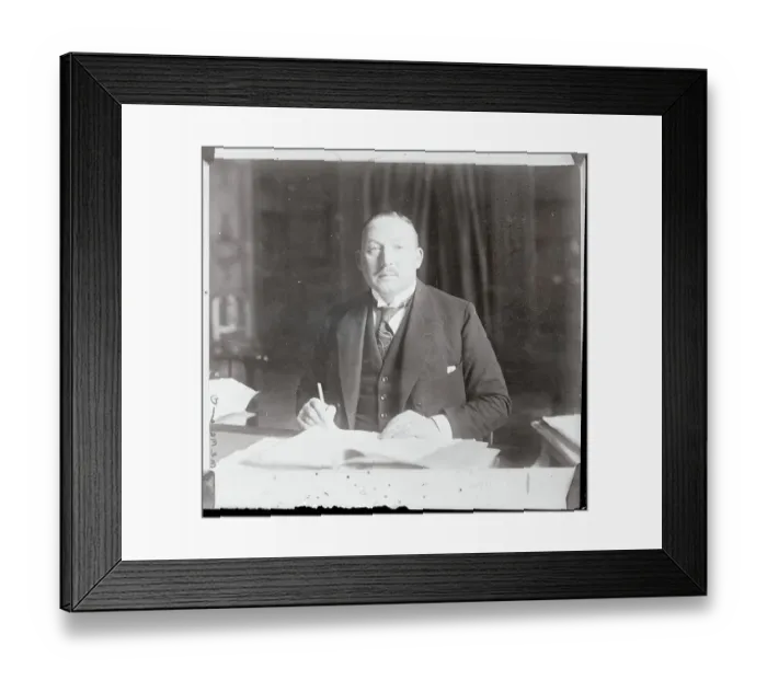 Framed Print : Portrait of a German Delegate Framed Print : Portrait of a German Delegate