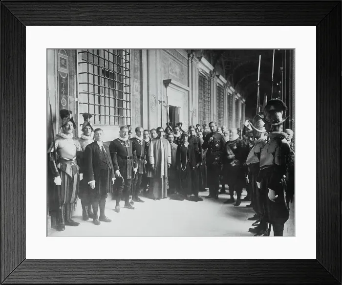 Framed Print : Belgian Royal Family at Vatican