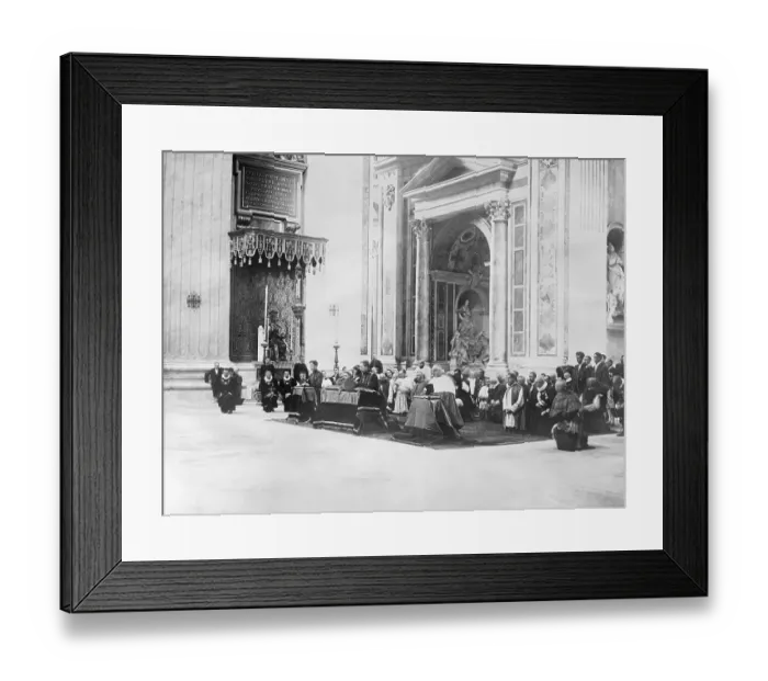 Framed Print : Belgian Royal Family at Vatican Framed Print : Belgian Royal Family at Vatican