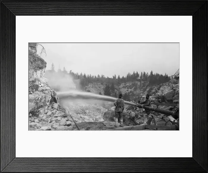 Framed Print : Hydraulic Mining Framed Print : Hydraulic Mining