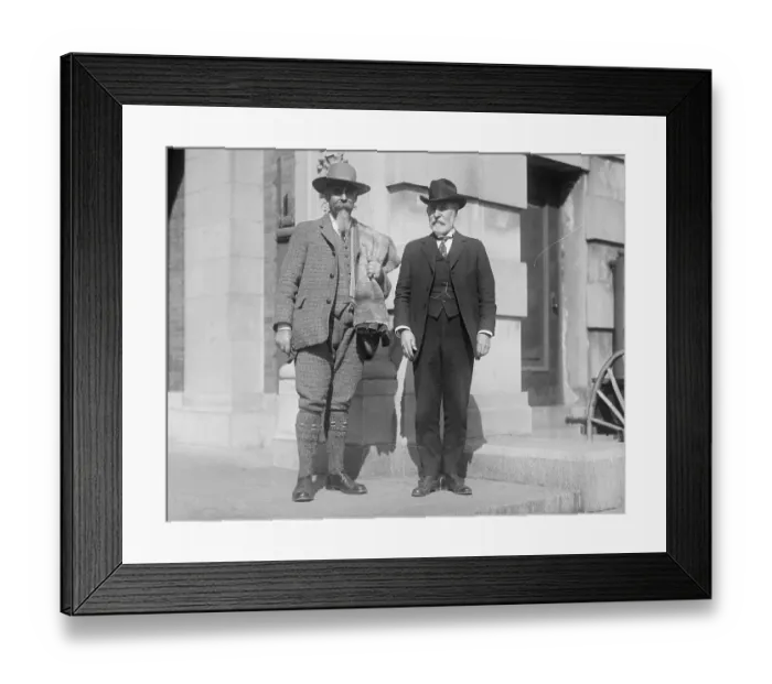 Framed Print : W.T. Hornaday and Harry K. Eustace Framed Print : W.T. Hornaday and Harry K. Eustace