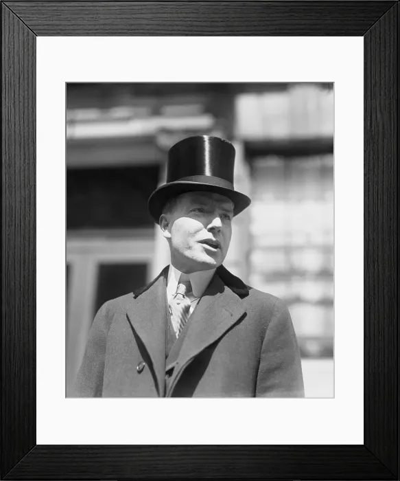 Framed Print : John D. Rockefeller Jr. Wearing Top Hat on Easter Framed Print : John D. Rockefeller Jr. Wearing Top Hat on Easter