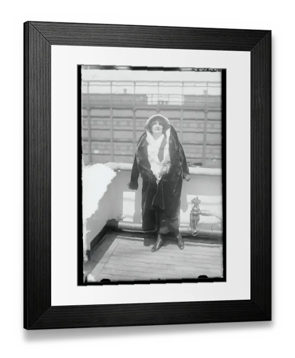 Framed Print : Elly Ney Aboard SS America Framed Print : Elly Ney Aboard SS America