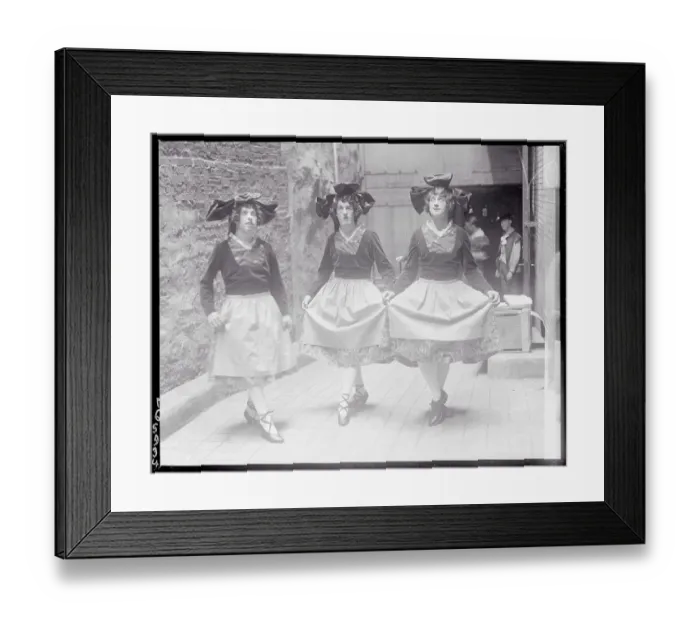 Framed Print : Actors Dressed in Costumes