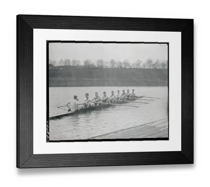 Framed Print : Yale Varsity Crew Team Practicing Framed Print : Yale Varsity Crew Team Practicing