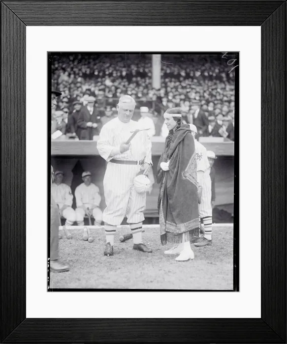 Framed Print : John McGraw Receiving a Tomahawk Framed Print : John McGraw Receiving a Tomahawk