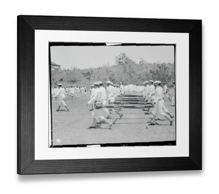 Framed Print : Hospital Corps Marching Framed Print : Hospital Corps Marching