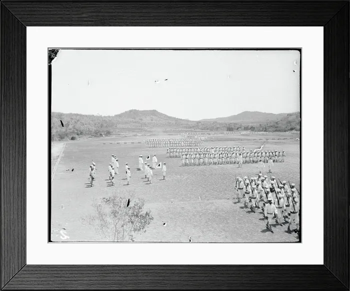 Framed Print : Military Officers Conducting a Review of Sailors Framed Print : Military Officers Conducting a Review of Sailors