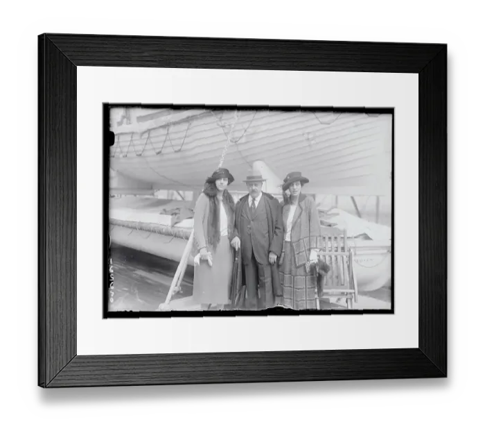 Framed Print : Joseph Baldwin Jr. Posing with His Daughters Framed Print : Joseph Baldwin Jr. Posing with His Daughters