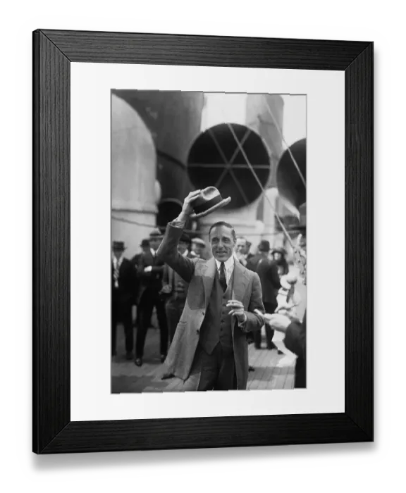 Framed Print : David Wark Griffith Holding His Hat Framed Print : David Wark Griffith Holding His Hat