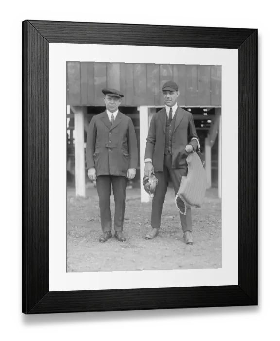 Framed Print : Major League Umpires Bill Klem and Brick Owens Framed Print : Major League Umpires Bill Klem and Brick Owens