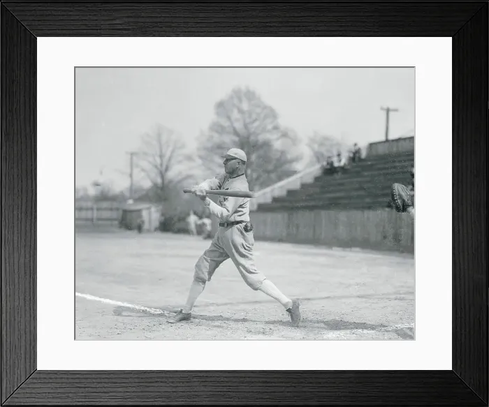 Framed Print : Urban Fraber Swinging the Bat Framed Print : Urban Fraber Swinging the Bat