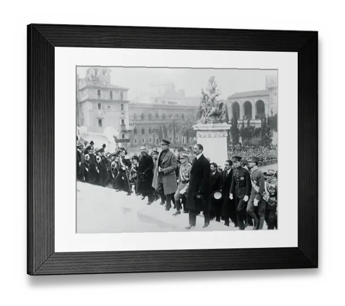 Framed Print : King Albert and General Diaz Framed Print : King Albert and General Diaz