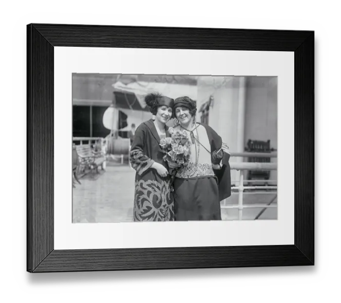 Framed Print : Mary McCormick and Mrs. Norman Harris Framed Print : Mary McCormick and Mrs. Norman Harris
