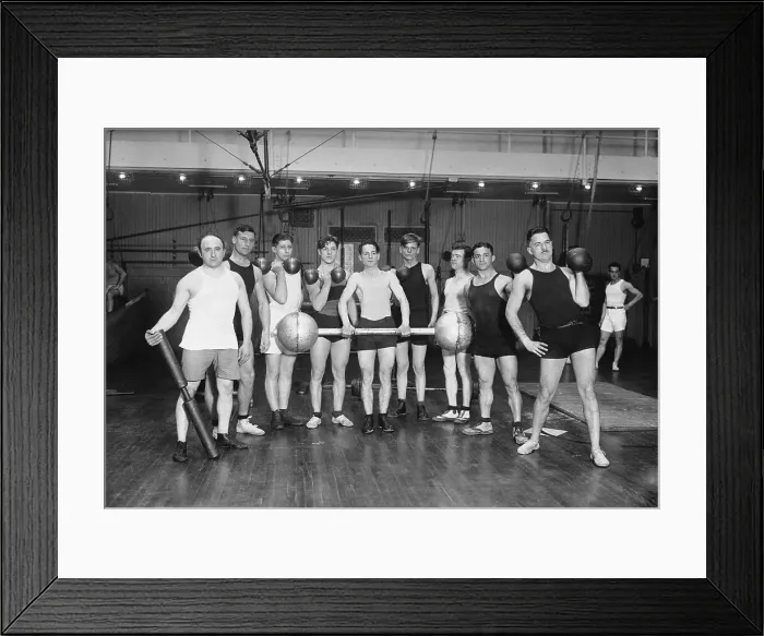 Framed Print : Weightlifters at the Y.M.C.A Framed Print : Weightlifters at the Y.M.C.A