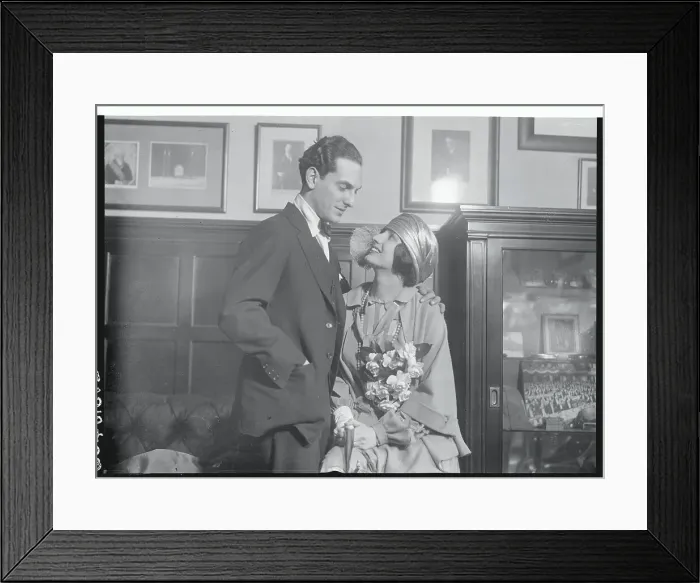 Framed Print : Joseph Schildkraut and Elsie Bartlett Porter Framed Print : Joseph Schildkraut and Elsie Bartlett Porter