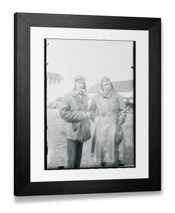 Framed Print : Roald Amundsen and Oskar Omdal Framed Print : Roald Amundsen and Oskar Omdal