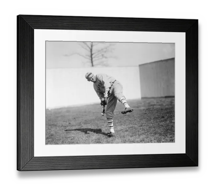 Framed Print : Phil Douglas Throwing a Baseball Framed Print : Phil Douglas Throwing a Baseball
