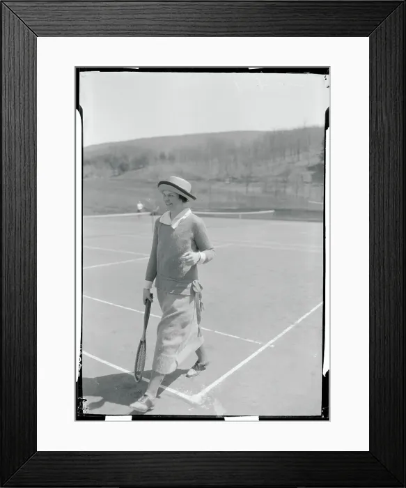 Framed Print : Woman Playing Tennis Framed Print : Woman Playing Tennis