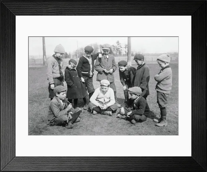 Framed Print : Children Playing Jack-Knife Framed Print : Children Playing Jack-Knife