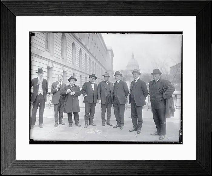 Framed Print : Labor Members Posing on Capitol Street Framed Print : Labor Members Posing on Capitol Street