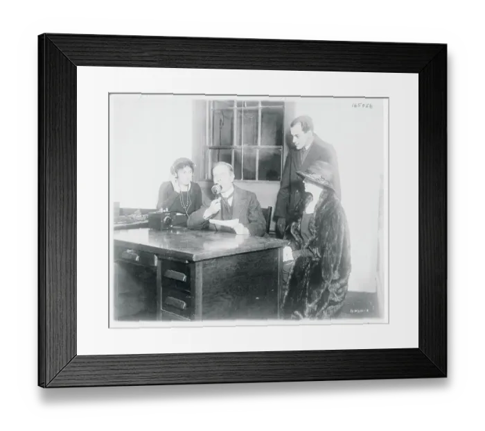 Framed Print : George Arliss Discussing Censorship Framed Print : George Arliss Discussing Censorship
