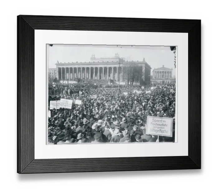 Framed Print : Germans Protesting Exportation of Foods Framed Print : Germans Protesting Exportation of Foods