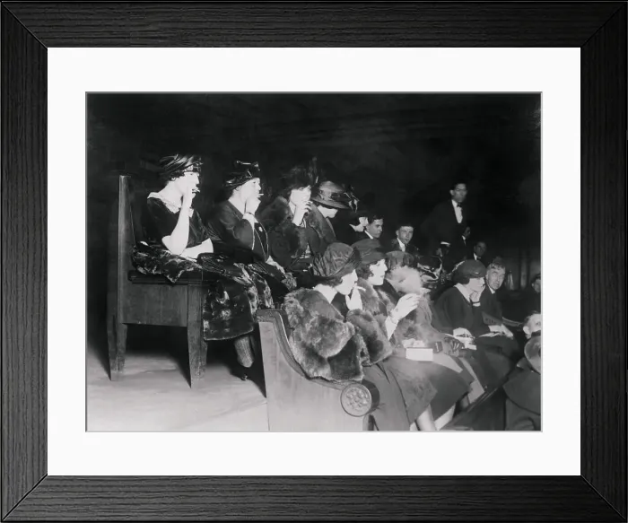 Framed Print : Women Smoking and Protesting Framed Print : Women Smoking and Protesting