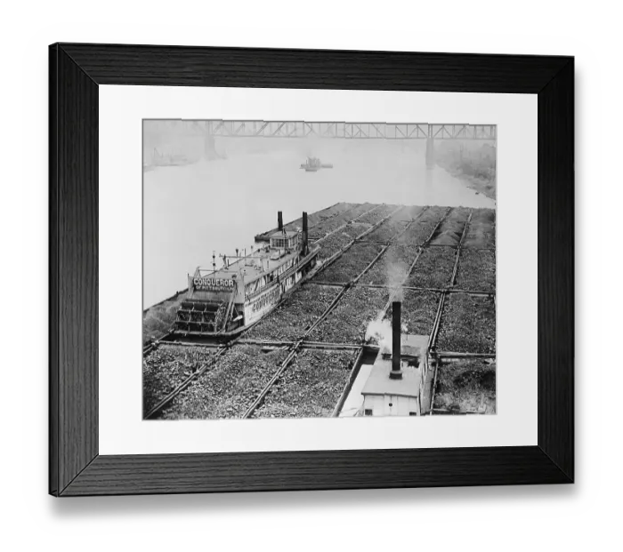 Framed Print : Coal Reserves on Monongahela River Framed Print : Coal Reserves on Monongahela River