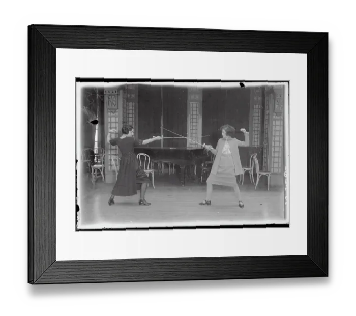 Framed Print : Learning to Fence Framed Print : Learning to Fence
