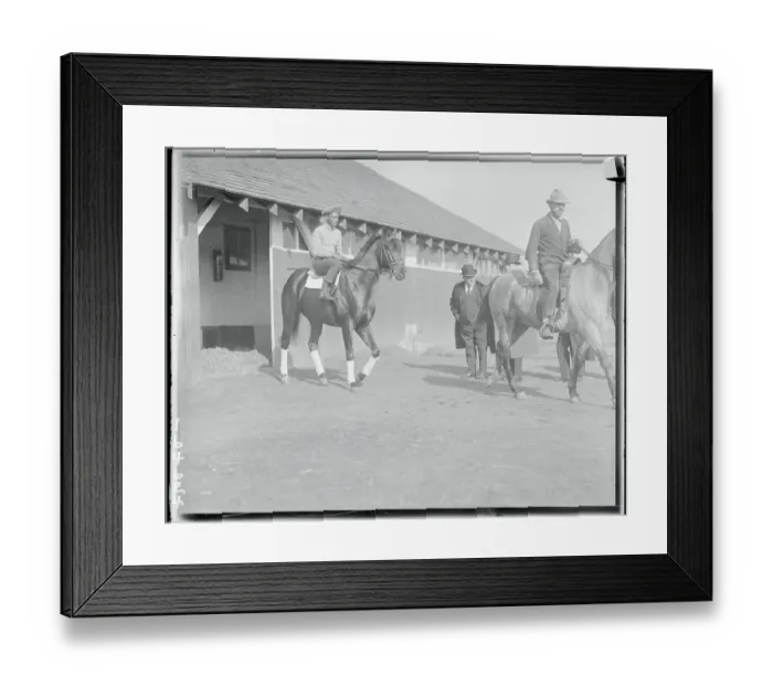 Framed Print : Morvich Leaving Stable