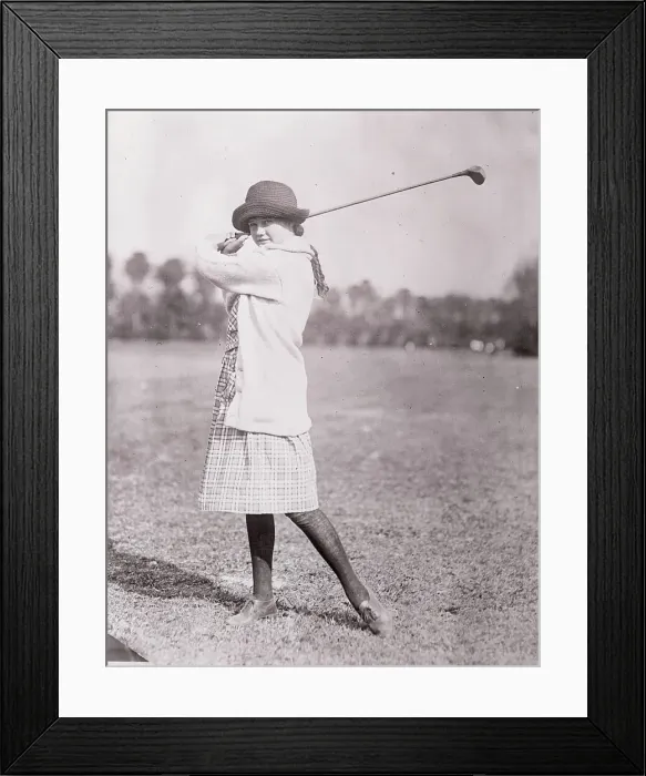 Framed Print : Young Golfer Marion Turpie Framed Print : Young Golfer Marion Turpie